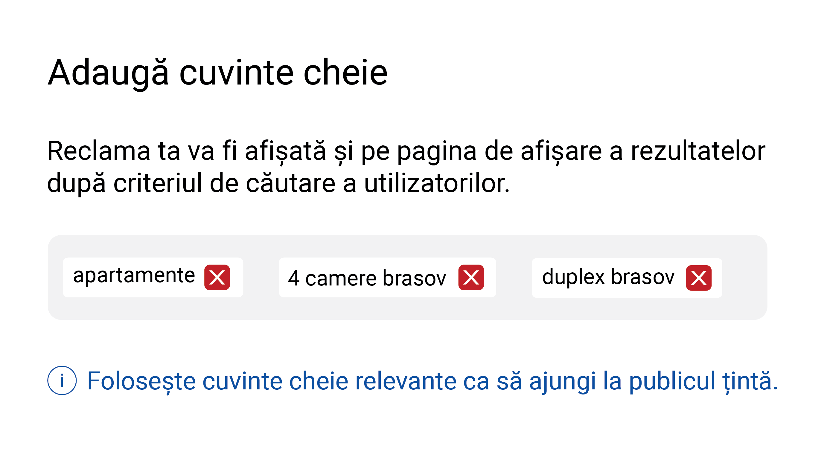 keywords reclame